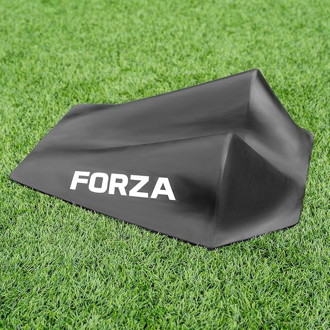 FORZA Goalkeeper Training Deflection Ramp | Durable Rubber Ball Deflector for Soccer- Ideal for GK Reactions, Reflex Training, and Shot Stopping Practice - Two Styles for Varied Training