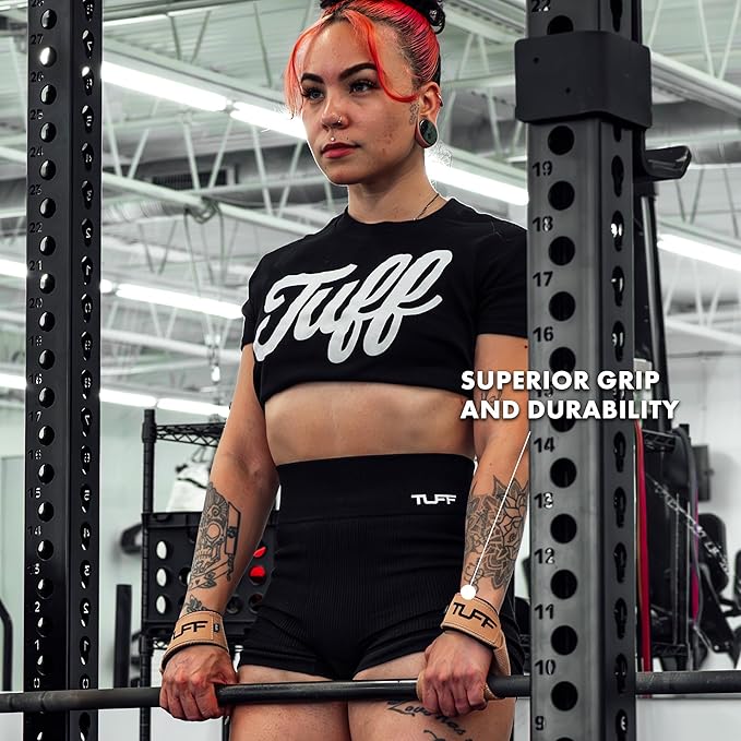 Tuff Lifting Straps - Wrist Straps for Weightlifting, Deadlifts, Powerlifting, and Strength Training - Ideal for Men and Women