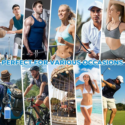 Cooling Towels for Neck and Face - Soft Breathable Chilly Towel, Sweat Wraps, Cool Rags Quick Dry Towel for Hot Weather, Workout, Sports, Yoga, Gym, Hiking, Running, Trips, Golf