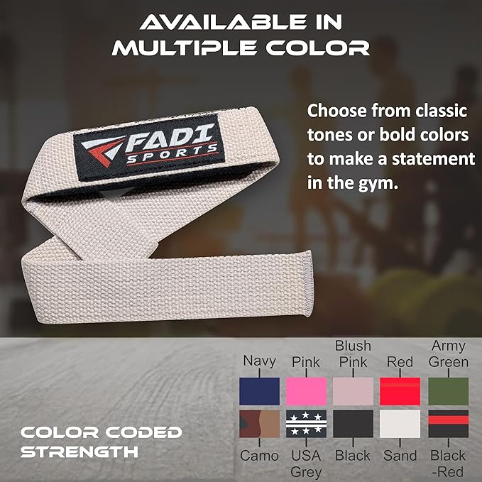 Lifting Wrist Straps for Weightlifting, Bodybuilding, Powerlifting & Deadlifts – 24 Inch Cotton Straps with Padded Neoprene for Strength Training & Grip Support