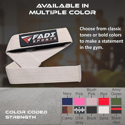 Lifting Wrist Straps for Weightlifting, Bodybuilding, Powerlifting & Deadlifts – 24 Inch Cotton Straps with Padded Neoprene for Strength Training & Grip Support