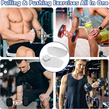 Silicone Gym Grips for Weight Lifting,Workout Gloves for Women Men Alternative,Anti Slip Gym Workout Grip,Rubber Gym Hand Grips-Weightlifting Grips Pad for Barbell,Pull Up,Ryptfit,Training