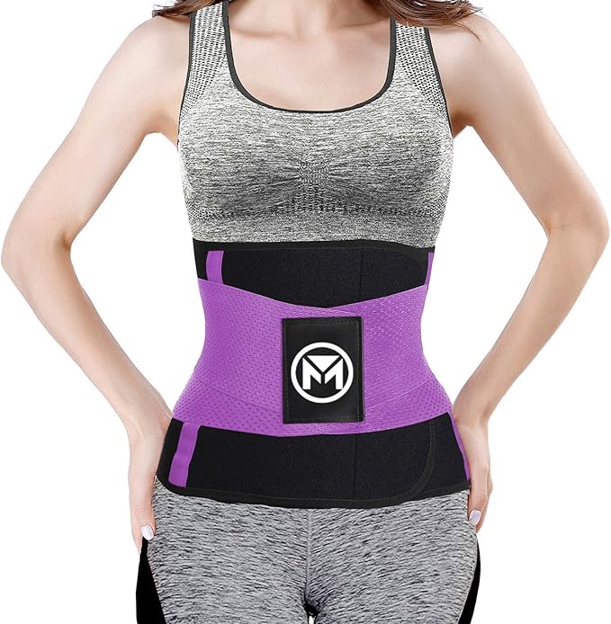 Moolida Waist Trainer Belt for Women or Men Waist Trimmer Workout Fitness Back Support Belts