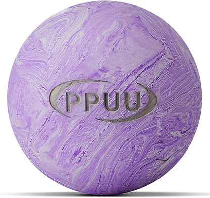 Massage Lacrosse Ball for Myofascial & Trigger Point Release, Muscle Knots, Yoga Therapy – Improves Joint Mobility & Relieves Pain – Shoulder, Back, Plantar Fascia, HIPS – 2.5-Inch Purple-02 Rubber