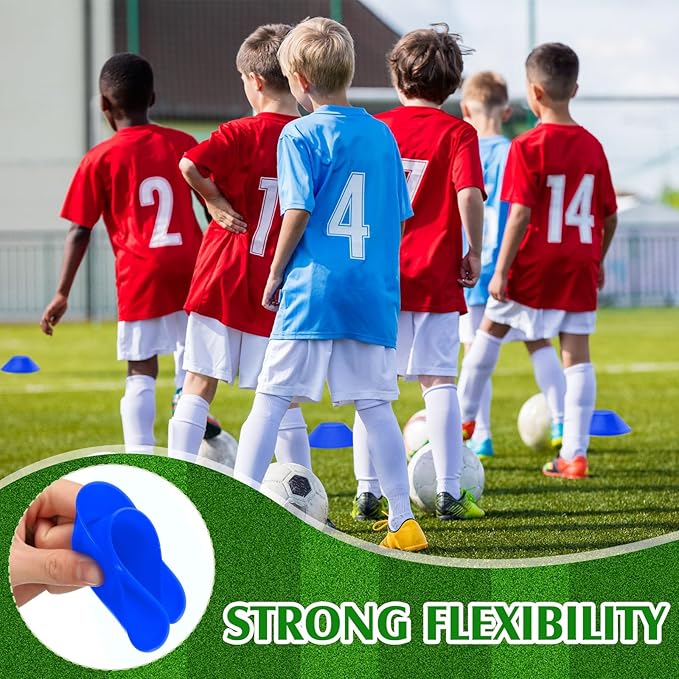 Hanaive 100 Pieces Mini Soccer Cones for Sport Drills 5 Inch Agility Disc Cones with Accessories for Kids Football Training