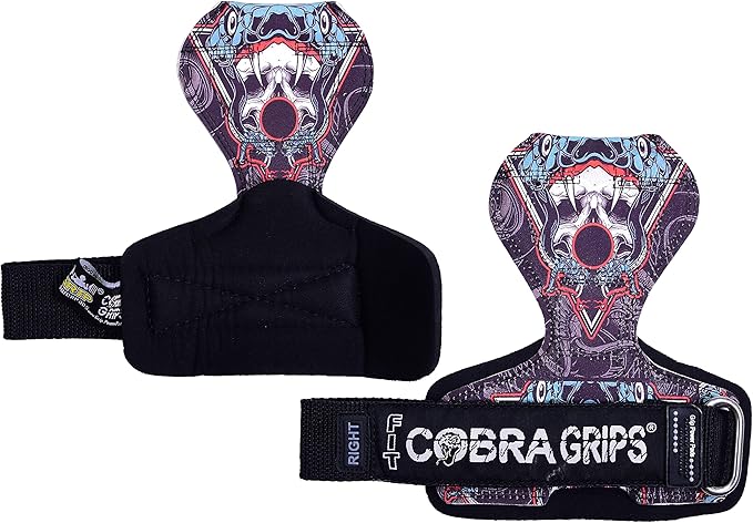 Cobra Grips PRO Weight Lifting Gloves Heavy Duty Straps Alternative with Power Lifting Hooks Padded Wrist Support for Deadlifts & Bodybuilding