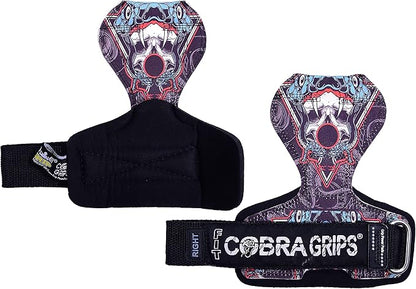 Cobra Grips PRO Weight Lifting Gloves Heavy Duty Straps Alternative with Power Lifting Hooks Padded Wrist Support for Deadlifts & Bodybuilding
