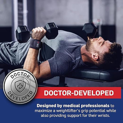 Dr. Arthritis Doctor Developed Wrist Brace, Wrist Wraps for Tendonitis, Hand Support, Ideal for Fitness, Weightlifting