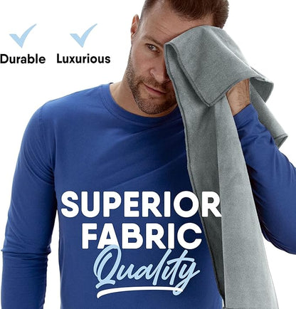 MICRODRY Wonder Towel - Ultra Absorbent Luxury Fitness Workout Towel, Microfiber Cooling Towel for Face and Neck, Quick Drying, Soft to Touch, Exercise at Home or Gym, Great for Yoga,16x28, Light Grey