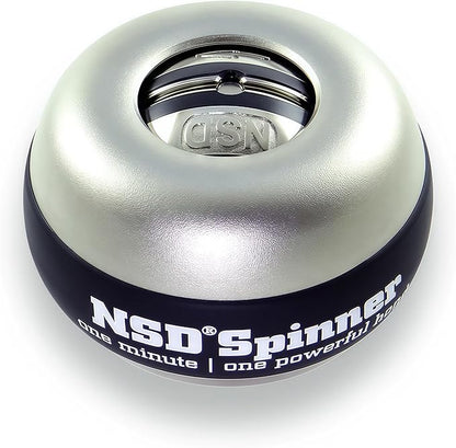 NSD Manual Spring Assisted Start Spinner Gyro Ball – Up to 15,000-18,000 RPM Premium & Durable Hand Strengthener and Wrist Exerciser for Grip Strength Training, Forearm Workout, and Pain Relief