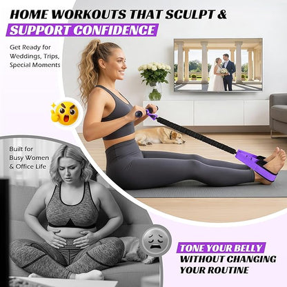 Multifunction Foot Pedal Resistance Band, Portable Leg & Arm Workout Equipment for Full Body Strength, Yoga, Pilates, Physical Therapy & Stretching, Core/ABS Ab Machine for Home Gym