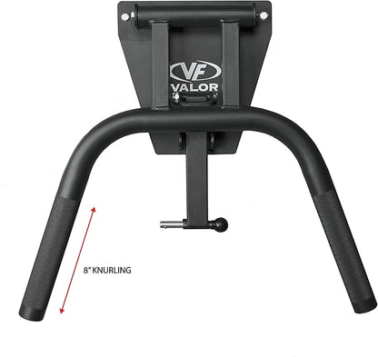 Valor Fitness Wall Mounted Dip Station - Foldable Triceps Dip Bars with Padded Handles for Home Gym Upper Body Strength Training - Supports Up to 400 lbs