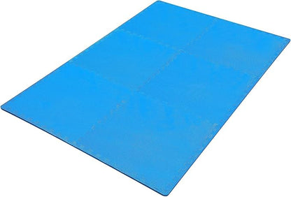 BalanceFrom Puzzle Exercise Mat 1/2" Thick, EVA Interlocking Foam Floor Tiles for Home Gym, Mat for Home Workout Equipment, Floor Padding for Kids, Multiple Sizes and Colors