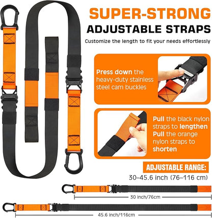 Home Resistance Training Kit, Suspension Trainer Straps with Adjustable Extension, Door Anchor, and Carry Bag – Strength Training Equipment for Full Body Bodyweight Workouts at Home or Outdoors