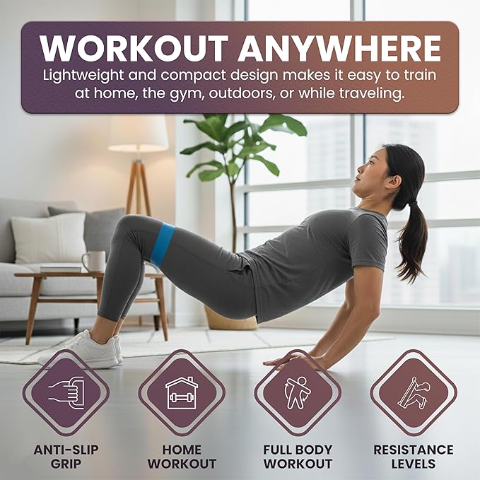 Premium Pilates Reformer Board with Resistance Bands Set – Foldable Home Pilates Machine with Push-Up Bars, Pilates Bar & Fabric Bands for Full-Body Workout, Core Strength & Glute Training