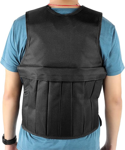 Adjustable Weighted Vest Men Women, Running Weighted Vests Strength Training Weight Vests Fitness Weight Vest with Shoulder Pads for Walking Strength Training Fitness, 20kg Loading