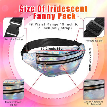 SATINIOR 80s Women Workout Outfit Neon Leg Warmer Headband Wristbands Fanny Pack Set 80s Accessories for Yoga Running