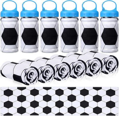 12 Pack Soccer Cooling Towels, Soccer Ice Towels for Neck, 40"x12" Breathable Chilly Towel with Plastic Container, Microfiber Sport Towel for Players Team Gift Sport Party Favors