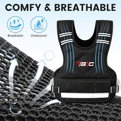 Adjustable Weighted Vest for Women - 04-10lb/11-20lb/20-32lb Vest with 6 Ironsand Weights for Strength Training,Body Weight Vest Exercise Set for Running, Walking and Home Workouts