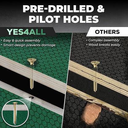 Yes4All 3 in 1 Non-Slip Wooden Plyo Box, Step Up Box for Workout, Plyometric Jump Box for Skipping, Jumping, Lunges, Squats, Dips