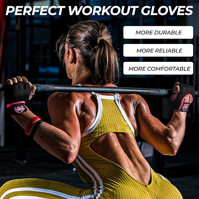 FIGHTSENSE Weight Lifting Gloves with Full Palm Protection, Workout Gloves for Men Women, Breathable Exercise Gym Gloves for Weightlifting, Fitness, Cycling, Pull ups, Deadlifting