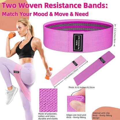 Women Glute Workout Equipment, Hip Thrust Belt for Weights, Booty Bands Exercise Bands Pilates Ball, Glute Workout at Home Pilates Exercise Equipment Kit for Home Gym Fitness Accessories