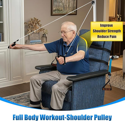 FSA or HSA Eligible, Arm and Leg Exerciser for Seniors, Shoulder Exercise Equipment, Total Body Rehabilitation, Full Body Workout Rehab, Stretch Equipment, 3-Level Adjustable Resistance, Foldable