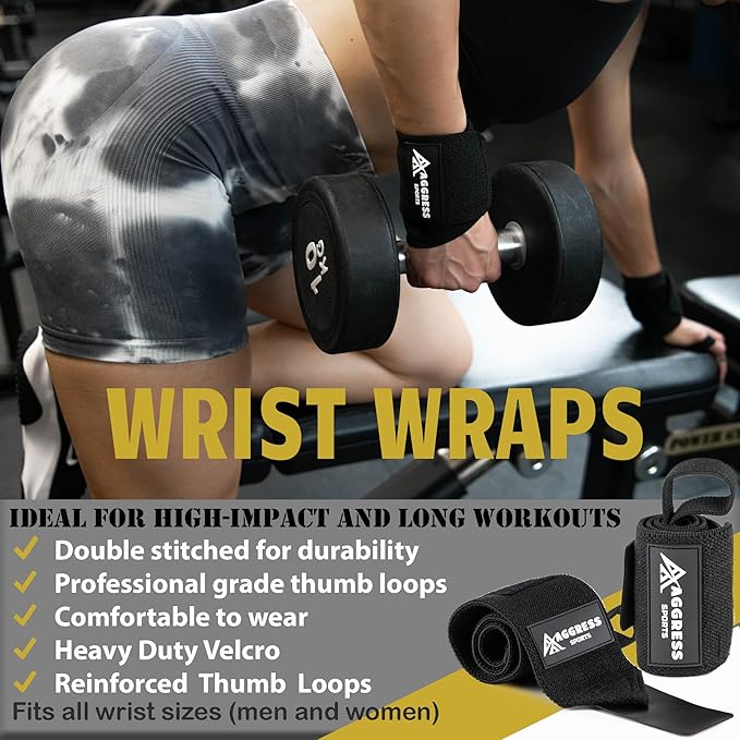 Premium Barbell Pad Set for Hip Thrusts - Squat Pad for Barbell Lunges, Bench Press, with 2 Gym Ankle Straps, Hip Resistance Bands – Gym Accessories for Women with Carry Bag, Towel