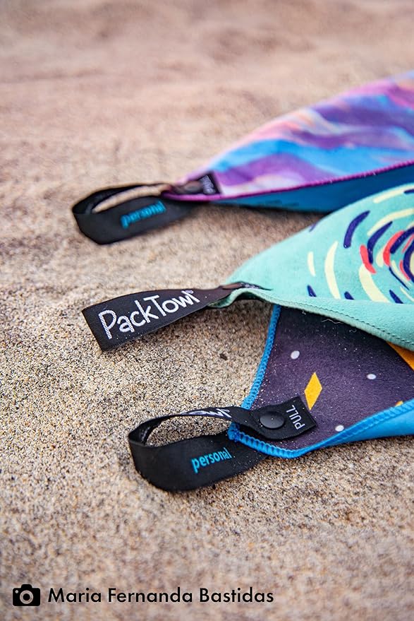 PackTowl Personal Ultralight Microfiber Camping and Travel Towel, Flow Print, Body