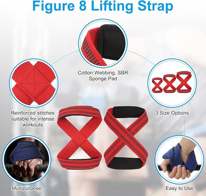 PATIKIL Figure Lifting Strap, Anti-Skid Weightlifting Wrist Wraps Dead Lift Padded Grips Weight Lifting Straps
