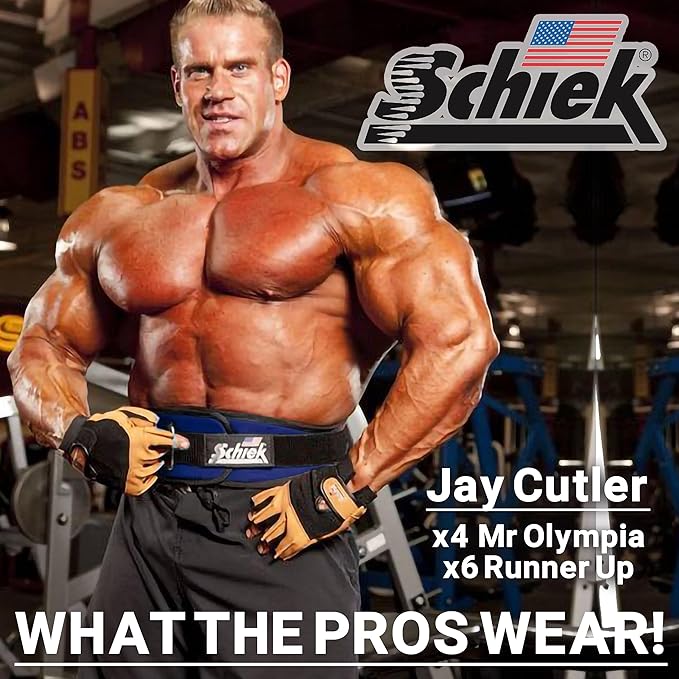 Schiek Sports 2006 Nylon 6 Inches Weight Lifting Belt - Support Belt for Power Lifting