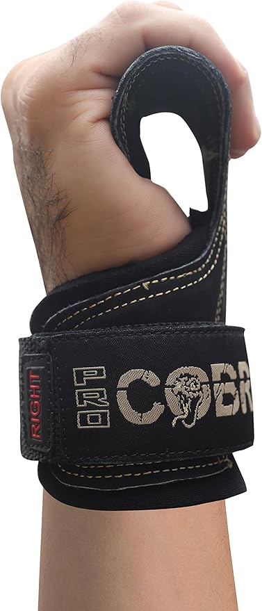 Cobra Grips PRO Weight Lifting Gloves Heavy Duty Straps Alternative with Power Lifting Hooks Padded Wrist Support for Deadlifts & Bodybuilding