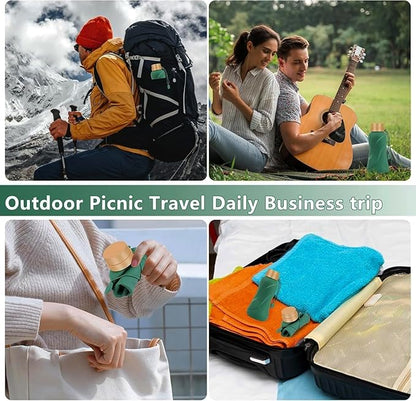 Collapsible Water Bottles,650ml,Leak Proof,Reuseable BPA Free Silicone Foldable Water Bottles,Durable Lightweight for Travel Gym Camping Hiking,Compact Size Portable Sports Water Bottle (Dark Green)