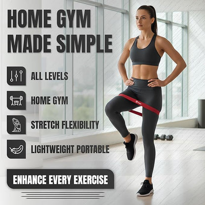 Neart Fabric Resistance Bands Set of 5 – Premium Exercise Bands for Legs & Glutes, Non-Slip Workout Bands for Home, Fitness Equipment, Resistance Bands for Legs and Physical Therapy Bands
