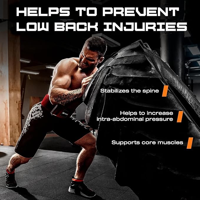 Quick Lock Weightlifting Belt - Adjustable Back Support with Metal Buckle - Ideal for Powerlifting, Cross Training, and Olympic Lifting - Durable Gym Belt for Men & Women