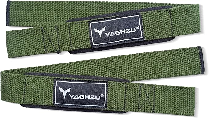 Lifting Straps for Weightlifting, Bodybuilding, Powerlifting, Strength Training, & Deadlifts - Padded Neoprene 21 inch Cotton Lifting Wrist Straps, Gym Wrist Straps for Weight Lifting