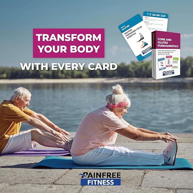 Exercise Flash Cards - Workout Cards Deck - Exercise Cards for Home Workouts Women & Men