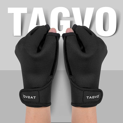 TAGVO Aquatic Gloves for Helping Upper Body Resistance, Webbed Swim Gloves Well Stitching, No Fading, Sizes for Men Women Adult Children Aquatic Fitness Water Resistance Training