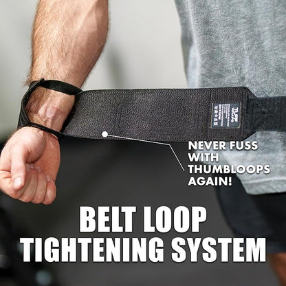 Villain Wrist Wraps for Weightlifting & Powerlifting – Adjustable Support Straps for Men and Women – Ideal for Strength Training, CrossFit, Bodybuilding – Durable Comfort to Eliminate Wrist Pain