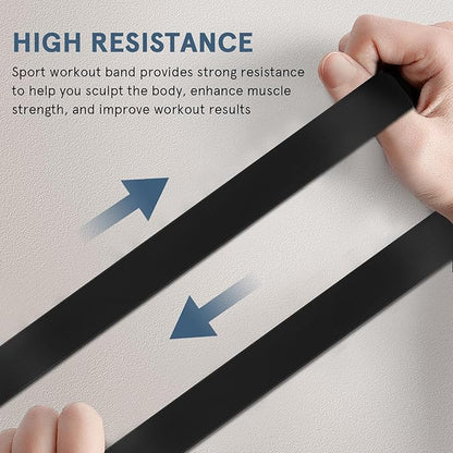 8pcs Heavy Duty Rubber Resistance Bands for Leg and Arm Workout, Fitness Training Kit for Men and Women, Portable Exercise Bands for Gym, Office, and Travel
