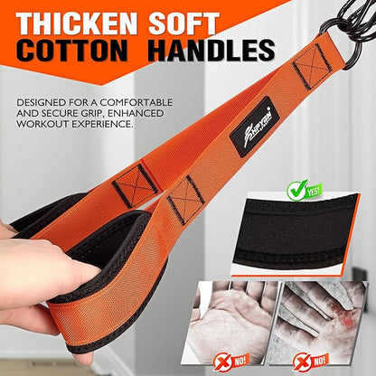 HPYGN Resistance Bands Training for Arms, Biceps, Triceps, Back, Abs, Shoulders, Heavy Duty Exercise Bands with Handles, Door Anchor, Home Gym Workout Equipment for Tricep Pushdowns, Face Pulls