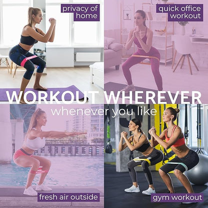 Insonder Resistance Band Set - 5 Exercise Bands for Workout & Fitness
