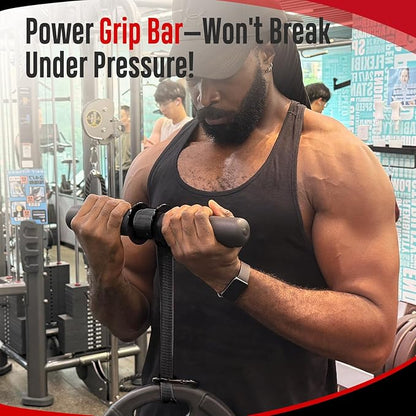 FitBeast Forearm Strengthener & Forearm Exerciser, Wrist Roller with Thicker Handle, Forearm Strength Trainer with Adjustable Strap - Ideal for Grip Strength, Muscle Building, Rehabilitation