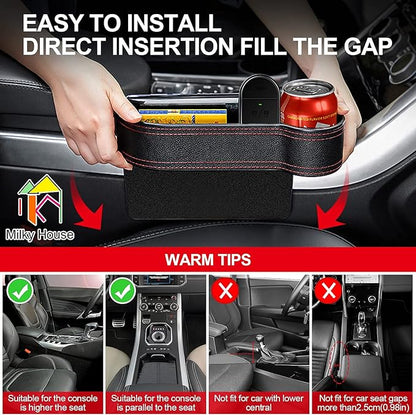 Balance Board, Foam Pad Yoga Mat, Balancing Exercises Mat and 2 Set Car Seat Gap Organizer, Car Gap Filler Storage Boxes for Front Seat Console Side
