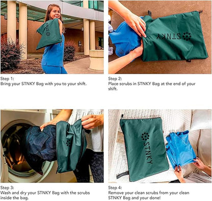 STNKY Bag Pro - Laundry Bag - Wash Bag for Health Workers, Sports, Fitness & Travel