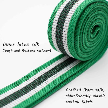 Resistance Bands for Working Out, Fabric Exercise Bands Set of 3, Long Elastic Bands for Exercise with Workout Guide and Carry Bag, Fitness Bands for Strength Training, Yoga, Pilates, Home Workout