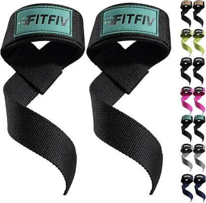 Lifting Straps for Weightlifting, Lifting Wrist Straps for Gym Strength Training, Neoprene-padded Wrist Cushion - Men & Women