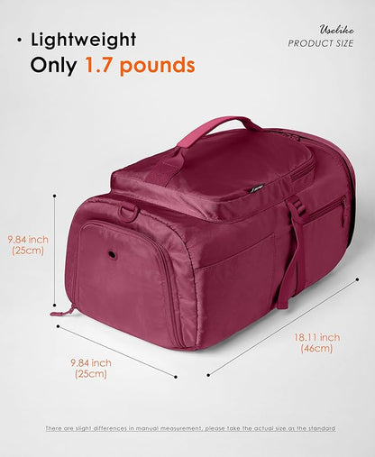 Gym Bag for Women with Shoe Compartment and Wet Pocket Convertible Gym Backpack workout Duffel Bag Multiple Pockets 30L