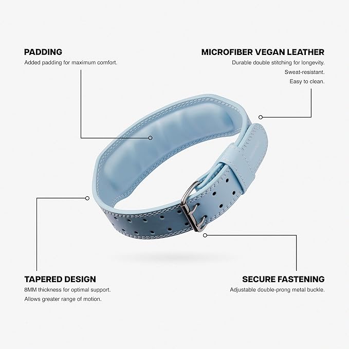 UPPPER Weight Lifting Belt - Double Prong 4” to 2.5” Tapered Premium Lifting Belt for Men and Women - Ultimate Back Support For Weightlifting and Powerlifting | Premium Fitness Gear