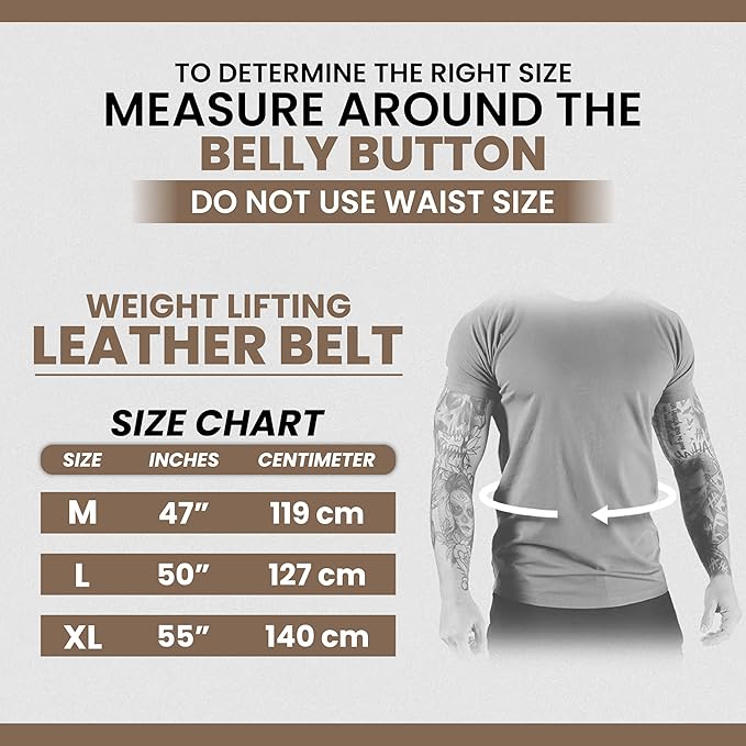 Spartan Weight Lifting Belt (5mm Thick) - Genuine Leather Lifting Belt Gym for Men & Women - Functional Workout Belt - Gym Belt for Weightlifting, Powerlifting, Squat & Deadlift - Adjustable Weightlifting Belt